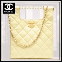 【パールがフェミニン♡】CHANEL ショッピングバッグ