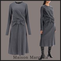 ★SS25★【Maison Margiela】リボンディテール ミディドレス