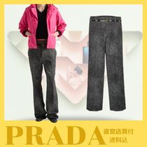 新作☆【PRADA】コットン ギャバジン パンツ（鉛灰色）