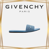 関税送料無料 GIVENCHY 4G オープントゥ スライドサンダル