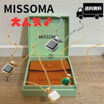 関税送料無料【MISSOMA】LUCY スクエア マラカイト ネックレス