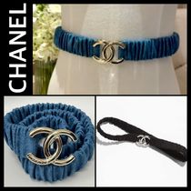 大人可愛い【CHANEL】CCロゴ デニム ベルト