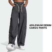 【adidas】ADILENIUM デニム カーゴ リラックス パンツ コットン