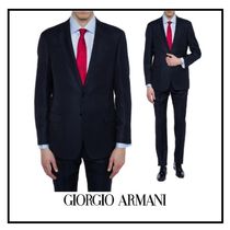 GIORGIOARMANI シルク入り シングルテーラードスーツ IT56のみ