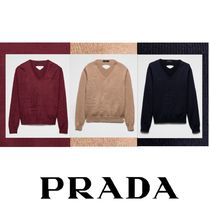 注目の新作【PRADA】ウール Vネック セーター