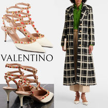 *Valentino*Rockstud 65 カラフルビーズ付ストラップパンプス