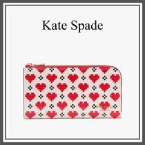 【Kate Spade】Devin Pixel Hearts Zip Around Wallet