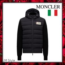 直営店●MONCLER●パッド入りウール ジップアップ パーカー