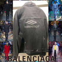 BALENCIAGA スポーツ ロゴ デニムジャケット ブラック