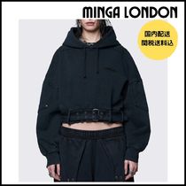 【Minga London】Ash Wash クロップ  バックルフーディー 関送込