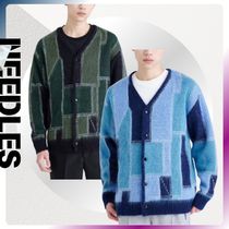 BTS愛用《NEEDLES》別注 Mohair Cardigan - Patchwork Motif