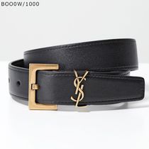 【送料関税込み】SAINT LAURENT  ベルト Monogram thin belt