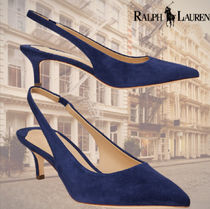 エレガント【Ralph Lauren】Lolah II Suede Slingback パンプス