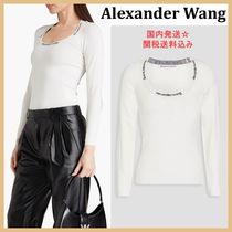 【ALEXANDERWANG.T】ストレッチニット トップス＊関税/送料込み