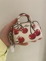 【COACH】チェリープリント ミニローワン型バッグチャーム CZ082