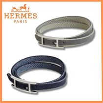 【大人カジュアル！】HERMES ダブルツアー メッシュブレスレット