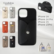 【L'arcobaleno】カードケース付iPhoneケース（サイドスロット）