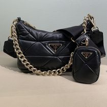 PRADA☆三角ロゴナッパレザー2wayショルダーバッグ1BC157・NERO