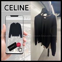 【CELINE】最高品質☆men's カシミア Vネックセーター black