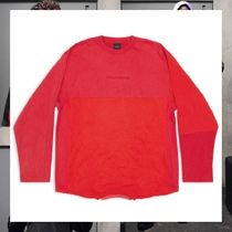 主役級 バレンシアガ Tシャツ ロンT I LOVE BALENCIAGA ロゴ 赤