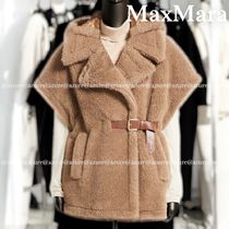 直営♪Max Mara テディベアファブリック ケープジレ LANOSO4