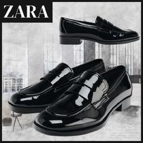 【ZARA】エナメル風ローファー