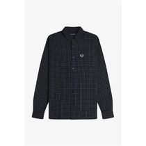 FRED PERRY★長袖 ロゴ ボタン留め カジュアル チェック シャツ