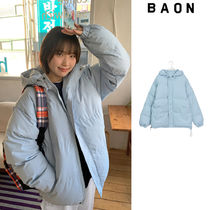 【BAON】[unisex] Tekini Over String Hood Padding Jumper