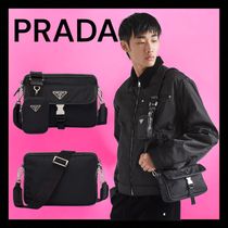 【PRADA】Re-Nylon xサフィアーノレザー ショルダーバッグ