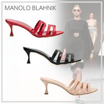 エレガントな【Manolo Blahnik】 Ahwak ミュールサンダル 25SS