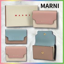 [MARNI] ★サフィアーノレザー レディース 三つ折りたたみ財布★