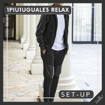 ■1PIU1UGUALE3 RELAX■レザーフーディー/レザーバイカーパンツ