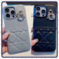 【エレガンスを纏うレザー♪】DIOR　iPhone 15 Proケース