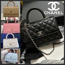 *限定レア大人の魅力* 【CHANEL】24cmココハンドルハンドバッグ