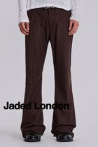 ★英国発*JADED LONDON*ピンストライプブーツカットスラックス/R