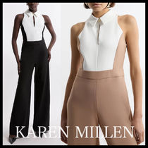 KAREN MILLEN* テーラード ノースリーブ ジャンプスーツ