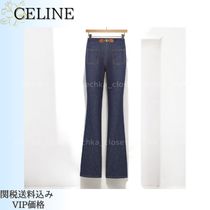 ◆25SS◆関送込【CELINE】トリオンフ ロゴ*フレアジーンズ