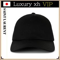 ★25SS SAINT LAURENT ブラック カジュアル コットン キャップ