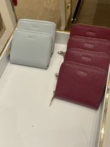 在庫有! FURLA★レザー★二つ折り財布★水色★BOX付き