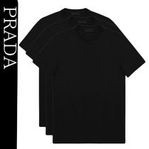 関税込★VIP価格【PRADA】3パック コットンジャージーTシャツ