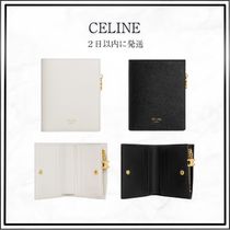 CELINE コンパクトウォレット チャーム/グレインドカーフスキン