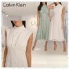 Calvin Klein ワンピース 新作セール! Calvin Klein モックネック Aライン ワンピース