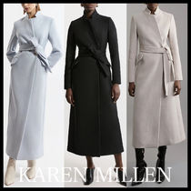 KAREN MILLEN* イタリアンウール ノッチネック コート