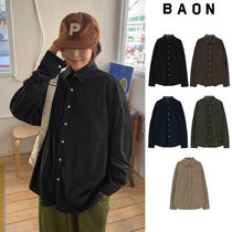 【BAON】[unisex] Kimen Corduroy Over Shirt