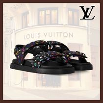 《アートと快適さを両立！》Louis Vuitton　サンダル