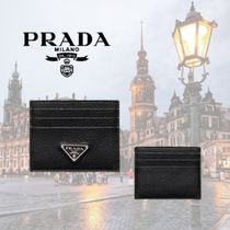 ★PRADA★ Saffiano Leather Card Wallet