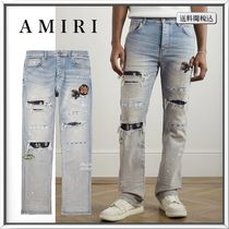 AMIRI アップリケ ダメージ ペイントスプラッター ジーンズ 人気