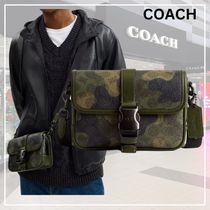 カモ柄★COACH★ League クロスボディバッグ 19 キャンバス