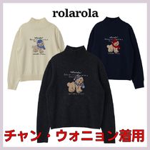 [rolarola] PUPPY JACQUARD HIGH NECK KNIT ★大人気★