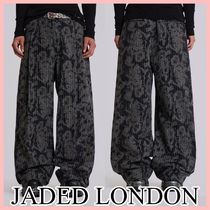 JADED LONDON Dyed ピンストライプ Goliath スーツ パンツ Grey